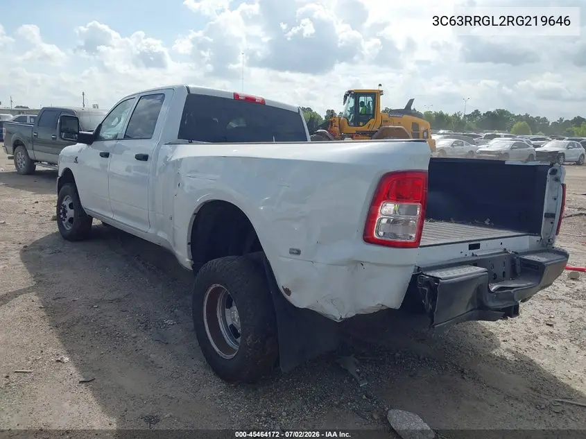2024 Ram 3500 Tradesman 4X4 8' Box VIN: 3C63RRGL2RG219646 Lot: 45464172