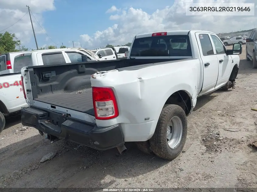 2024 Ram 3500 Tradesman 4X4 8' Box VIN: 3C63RRGL2RG219646 Lot: 45464172