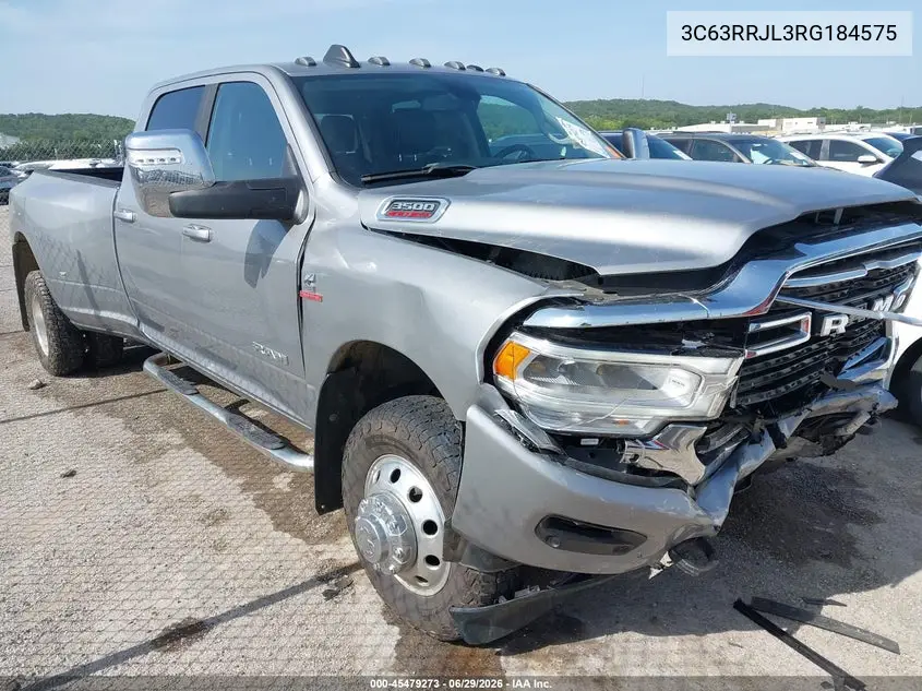 2024 Ram 3500 Laramie 4X4 8' Box VIN: 3C63RRJL3RG184575 Lot: 45479273
