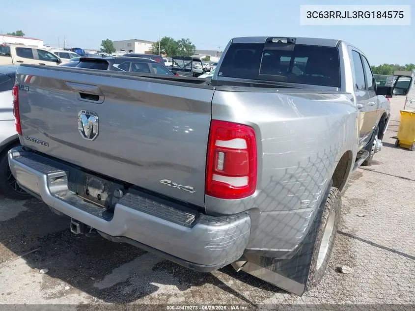 2024 Ram 3500 Laramie 4X4 8' Box VIN: 3C63RRJL3RG184575 Lot: 45479273