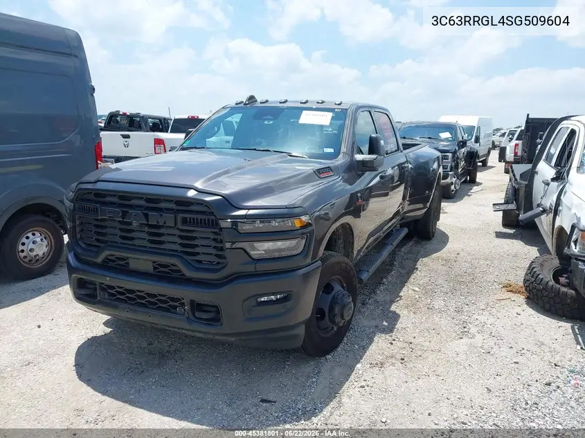 2025 Ram 3500 Tradesman 4X4 8' Box VIN: 3C63RRGL4SG509604 Lot: 45381801