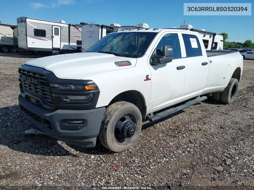 2025 Ram 3500 Tradesman 4X4 8' Box VIN: 3C63RRGL8SG520394 Lot: 45382693