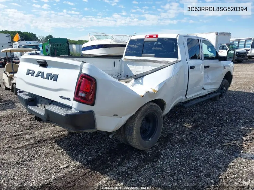 2025 Ram 3500 Tradesman 4X4 8' Box VIN: 3C63RRGL8SG520394 Lot: 45382693