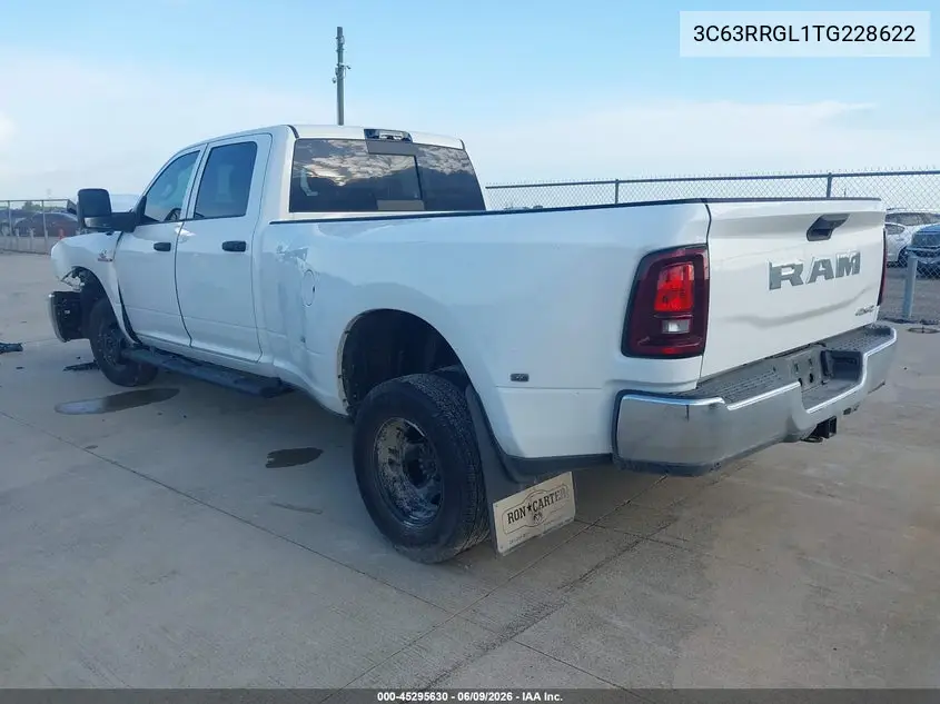 2026 Ram 3500 VIN: 3C63RRGL1TG228622 Lot: 45295630