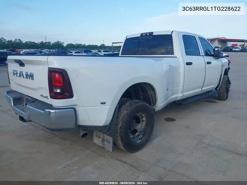 2026 Ram 3500 VIN: 3C63RRGL1TG228622 Lot: 45295630