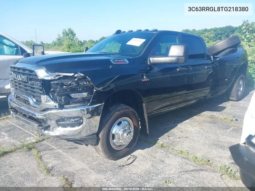 2026 Ram 3500 Tradesman 4X4 8' Box VIN: 3C63RRGL8TG218380 Lot: 45343202