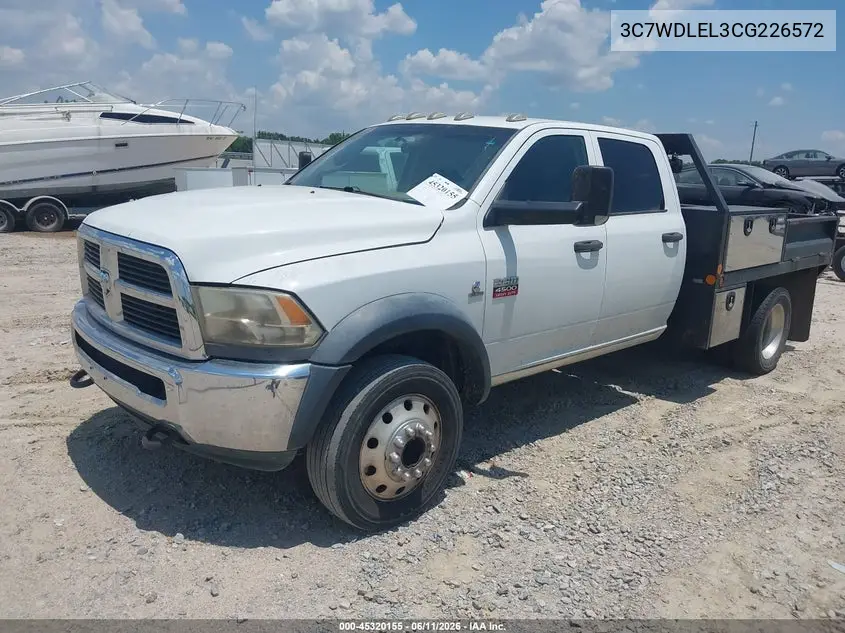 2012 Ram 4500 Chassis St/Slt/Laramie VIN: 3C7WDLEL3CG226572 Lot: 45320155