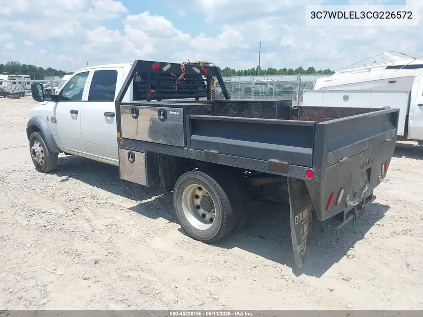 2012 Ram 4500 Chassis St/Slt/Laramie VIN: 3C7WDLEL3CG226572 Lot: 45320155