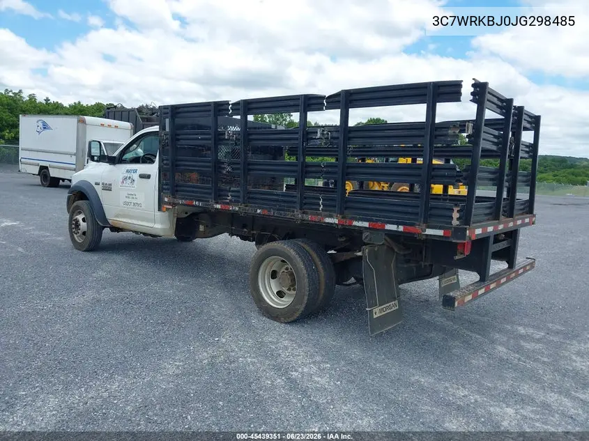 2018 Ram 4500 Chassis Tradesman/Slt VIN: 3C7WRKBJ0JG298485 Lot: 45439351