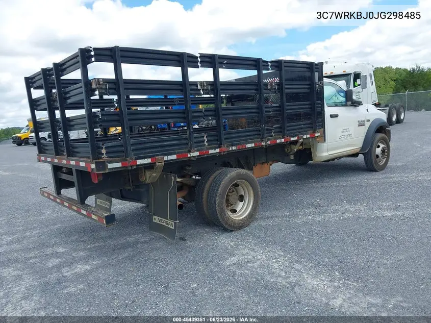 2018 Ram 4500 Chassis Tradesman/Slt VIN: 3C7WRKBJ0JG298485 Lot: 45439351