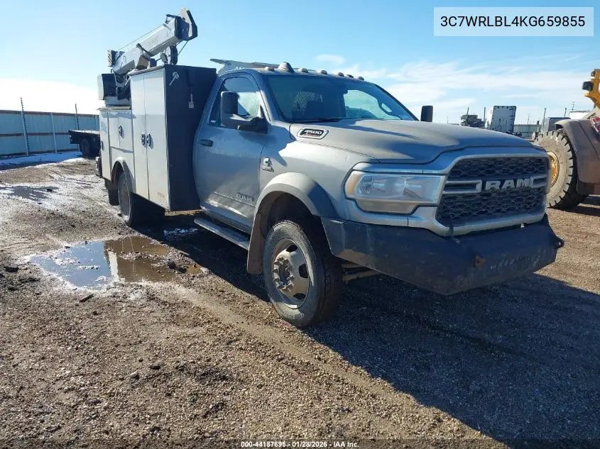 2019 Ram 4500 Chassis Tradesman/Slt VIN: 3C7WRLBL4KG659855 Lot: 44187695