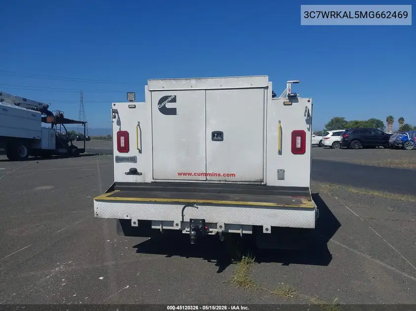 2021 Ram 4500 Chassis Tradesman/Slt VIN: 3C7WRKAL5MG662469 Lot: 45120326