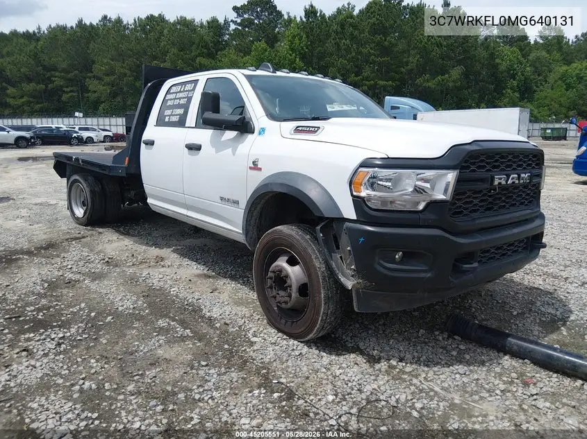 2021 Ram 4500 Chassis Tradesman/Slt/Laramie/Limited VIN: 3C7WRKFL0MG640131 Lot: 45205551