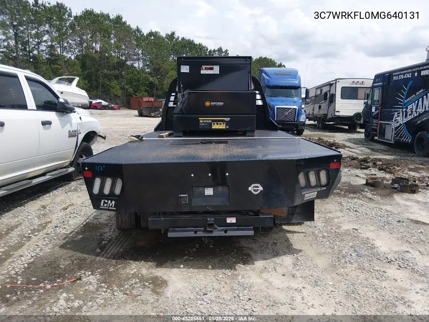 2021 Ram 4500 Chassis Tradesman/Slt/Laramie/Limited VIN: 3C7WRKFL0MG640131 Lot: 45205551