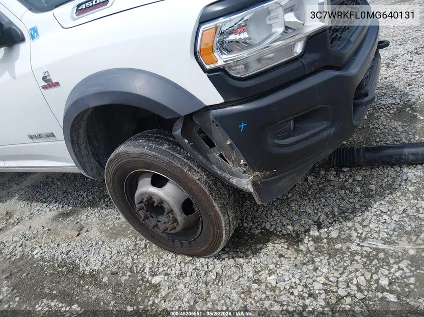 2021 Ram 4500 Chassis Tradesman/Slt/Laramie/Limited VIN: 3C7WRKFL0MG640131 Lot: 45205551