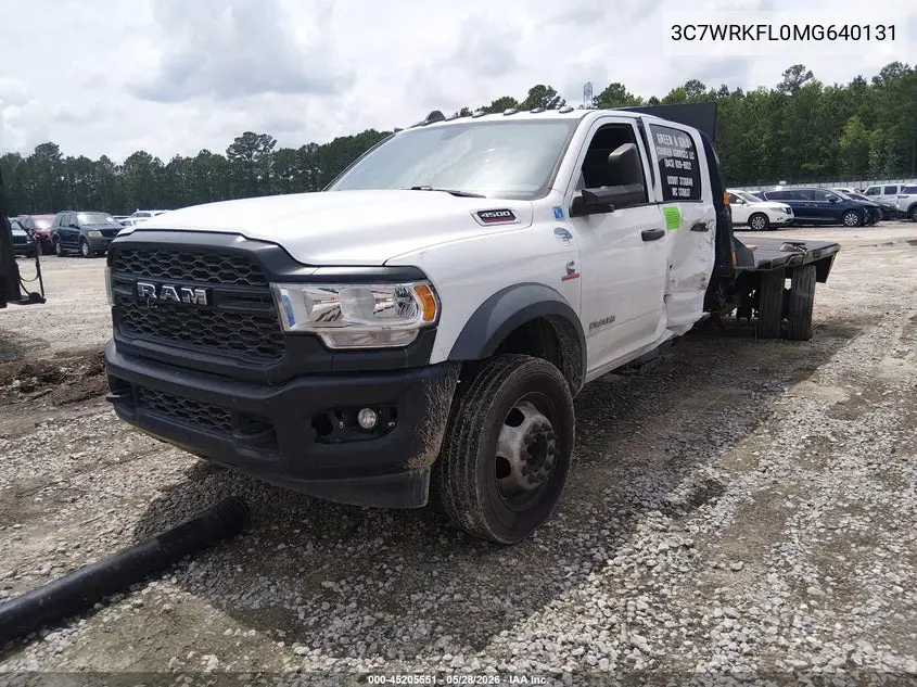 2021 Ram 4500 Chassis Tradesman/Slt/Laramie/Limited VIN: 3C7WRKFL0MG640131 Lot: 45205551