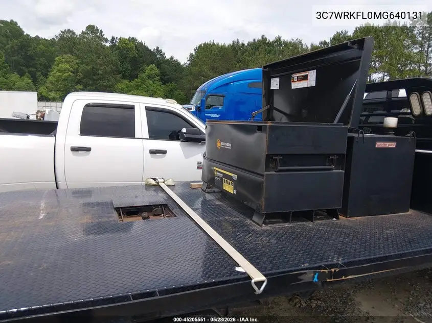 2021 Ram 4500 Chassis Tradesman/Slt/Laramie/Limited VIN: 3C7WRKFL0MG640131 Lot: 45205551