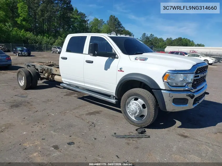 2022 Ram 4500 Chassis Tradesman/Slt/Laramie/Limited VIN: 3C7WRLFL9NG314660 Lot: 44691179