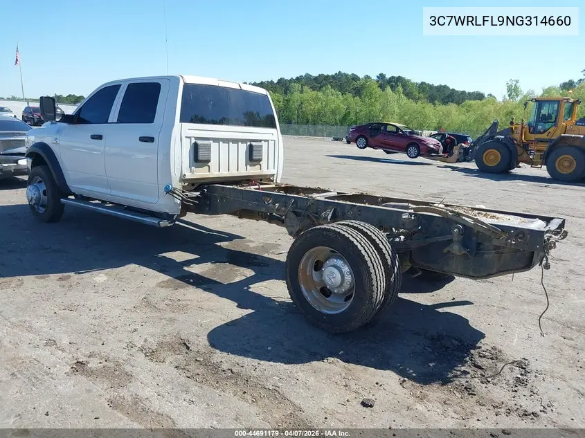 2022 Ram 4500 Chassis Tradesman/Slt/Laramie/Limited VIN: 3C7WRLFL9NG314660 Lot: 44691179