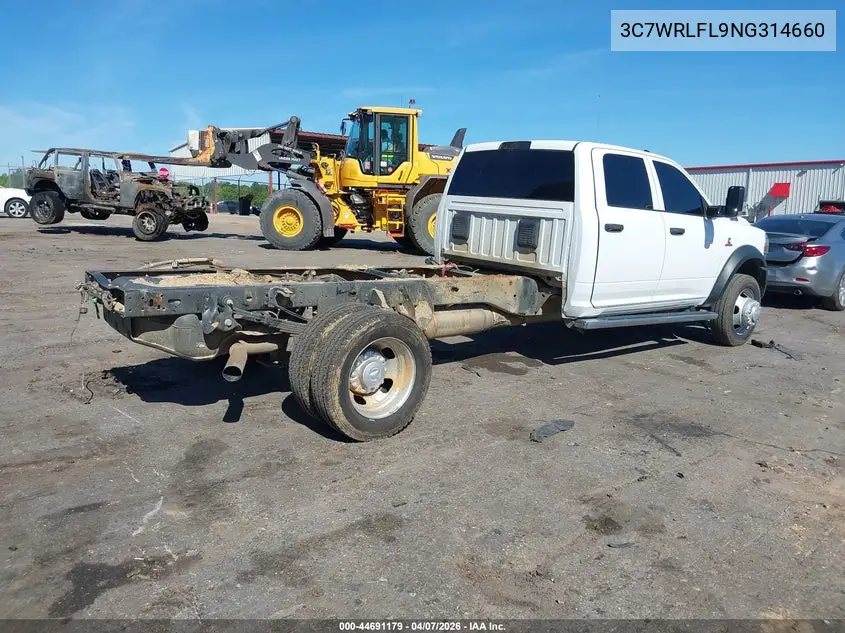 2022 Ram 4500 Chassis Tradesman/Slt/Laramie/Limited VIN: 3C7WRLFL9NG314660 Lot: 44691179