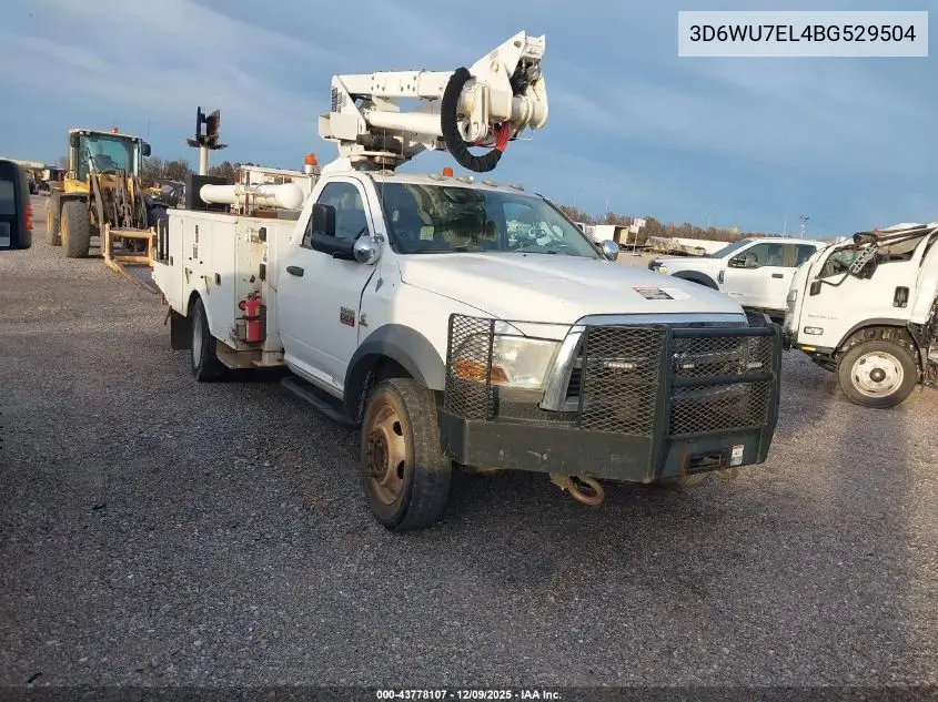 2011 Ram Ram 5500 Hd Chassis St/Slt VIN: 3D6WU7EL4BG529504 Lot: 43778107