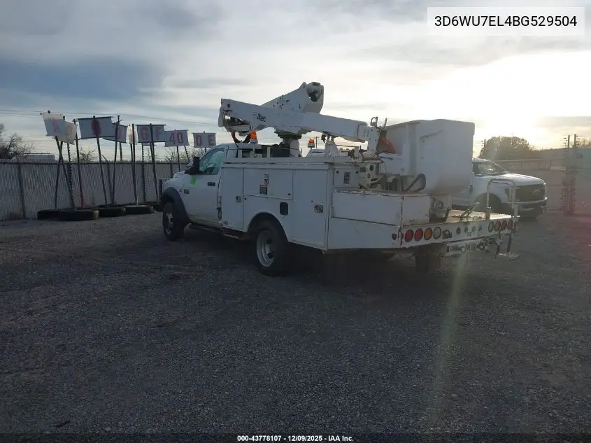 2011 Ram Ram 5500 Hd Chassis St/Slt VIN: 3D6WU7EL4BG529504 Lot: 43778107