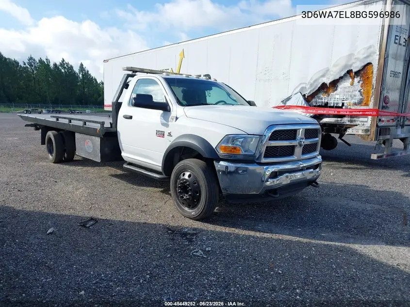 2011 Ram Ram 5500 Hd Chassis St/Slt VIN: 3D6WA7EL8BG596986 Lot: 45449252