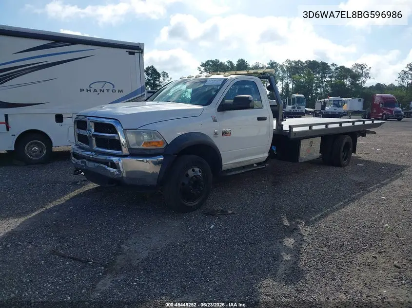 2011 Ram Ram 5500 Hd Chassis St/Slt VIN: 3D6WA7EL8BG596986 Lot: 45449252