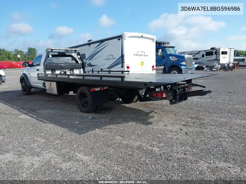 2011 Ram Ram 5500 Hd Chassis St/Slt VIN: 3D6WA7EL8BG596986 Lot: 45449252