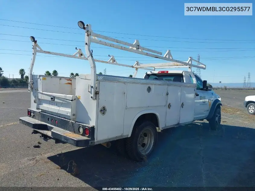 2012 Ram 5500 Chassis St/Slt VIN: 3C7WDMBL3CG295577 Lot: 43455482