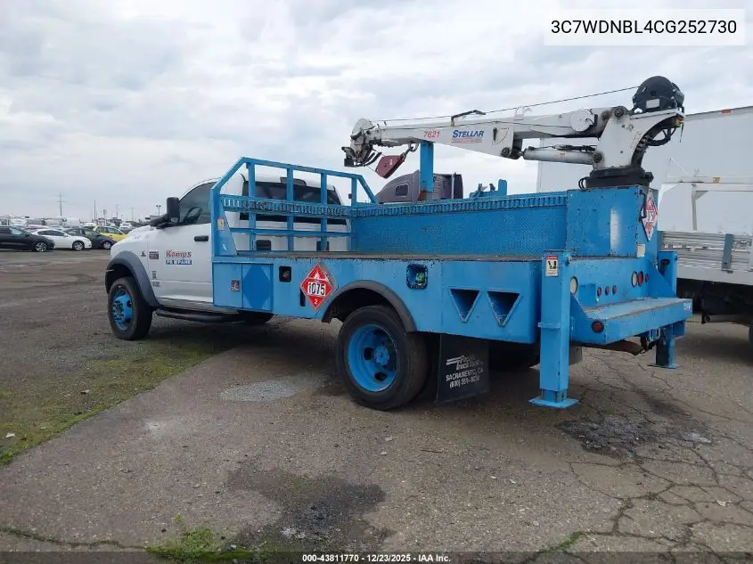 2012 Ram 5500 Chassis St/Slt VIN: 3C7WDNBL4CG252730 Lot: 43811770