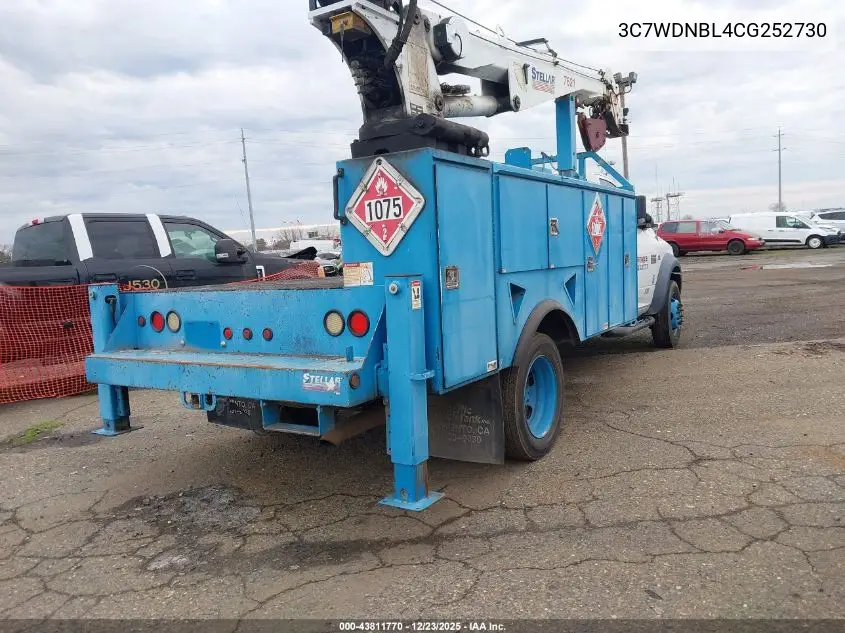 2012 Ram 5500 Chassis St/Slt VIN: 3C7WDNBL4CG252730 Lot: 43811770