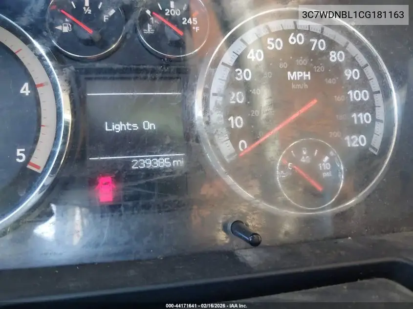 2012 Ram 5500 Chassis St/Slt VIN: 3C7WDNBL1CG181163 Lot: 44171641