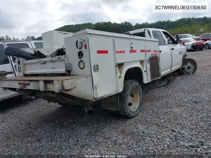 2014 Ram 5500 Chassis Tradesman/Slt/Laramie VIN: 3C7WRNEL0EG150650 Lot: 43979995