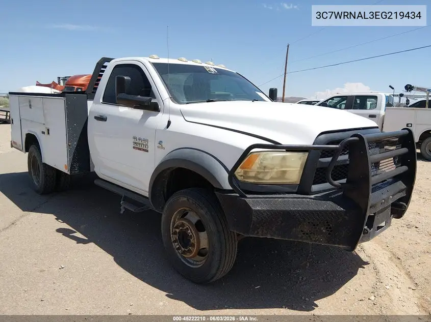 2014 Ram 5500 Chassis Tradesman/Slt VIN: 3C7WRNAL3EG219434 Lot: 45222210
