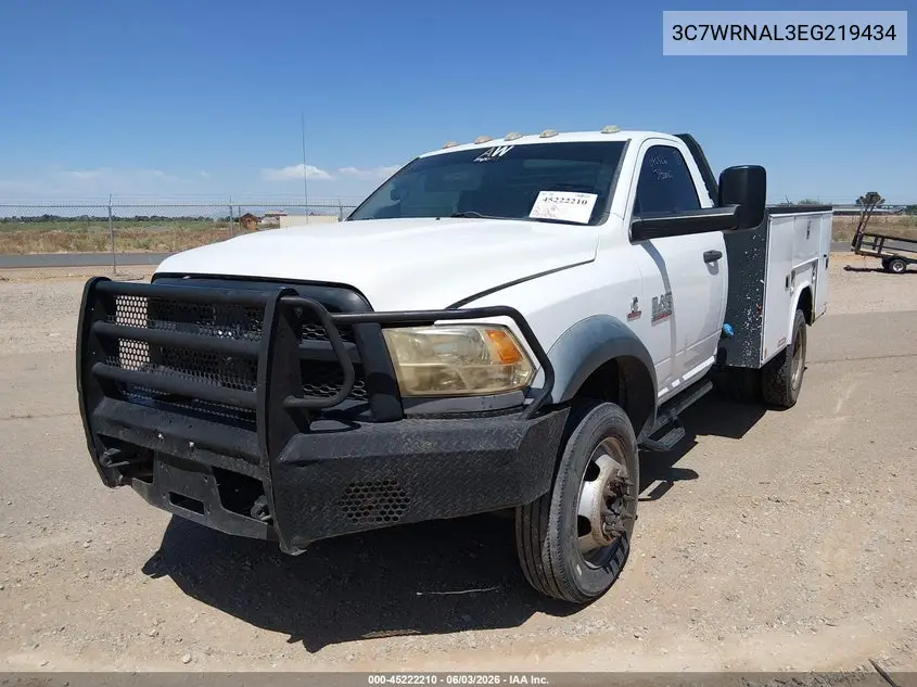2014 Ram 5500 Chassis Tradesman/Slt VIN: 3C7WRNAL3EG219434 Lot: 45222210