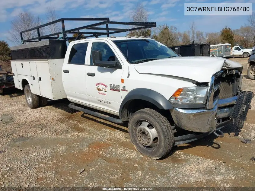 2017 Ram 5500 Chassis Tradesman/Slt/Laramie VIN: 3C7WRNFL8HG768480 Lot: 44248990