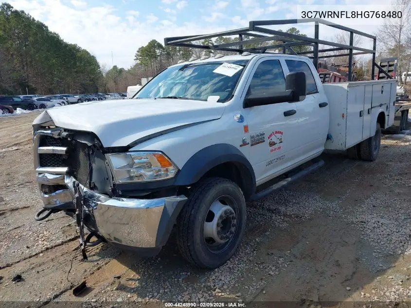 2017 Ram 5500 Chassis Tradesman/Slt/Laramie VIN: 3C7WRNFL8HG768480 Lot: 44248990