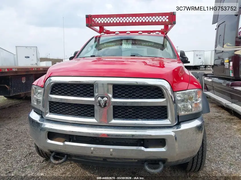 2017 Ram 5500 Chassis Tradesman/Slt/Laramie VIN: 3C7WRMEL1HG753752 Lot: 44592670
