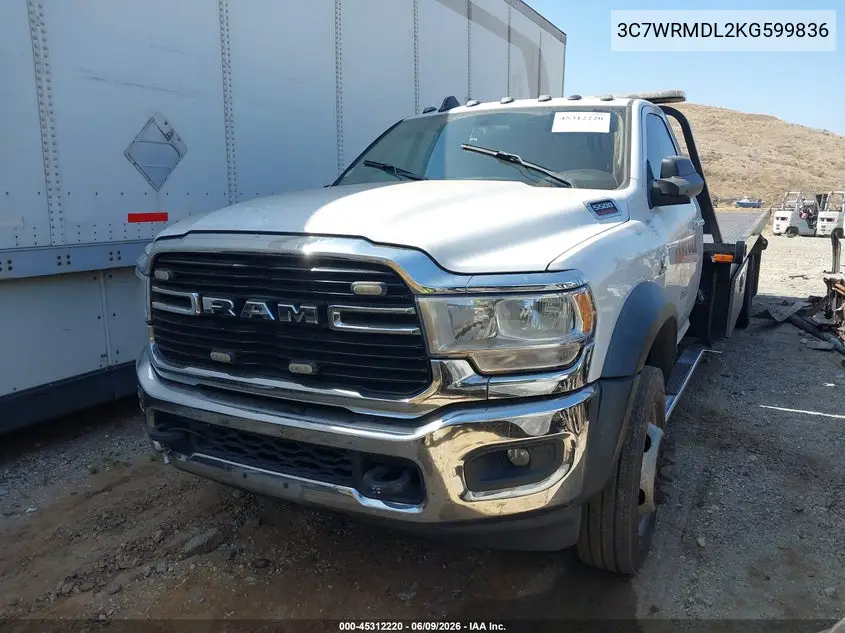 2019 Ram 5500 Chassis Tradesman/Slt VIN: 3C7WRMDL2KG599836 Lot: 45312220
