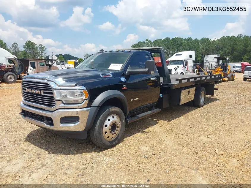2019 Ram 5500 VIN: 3C7WRMDL3KG552458 Lot: 45363579