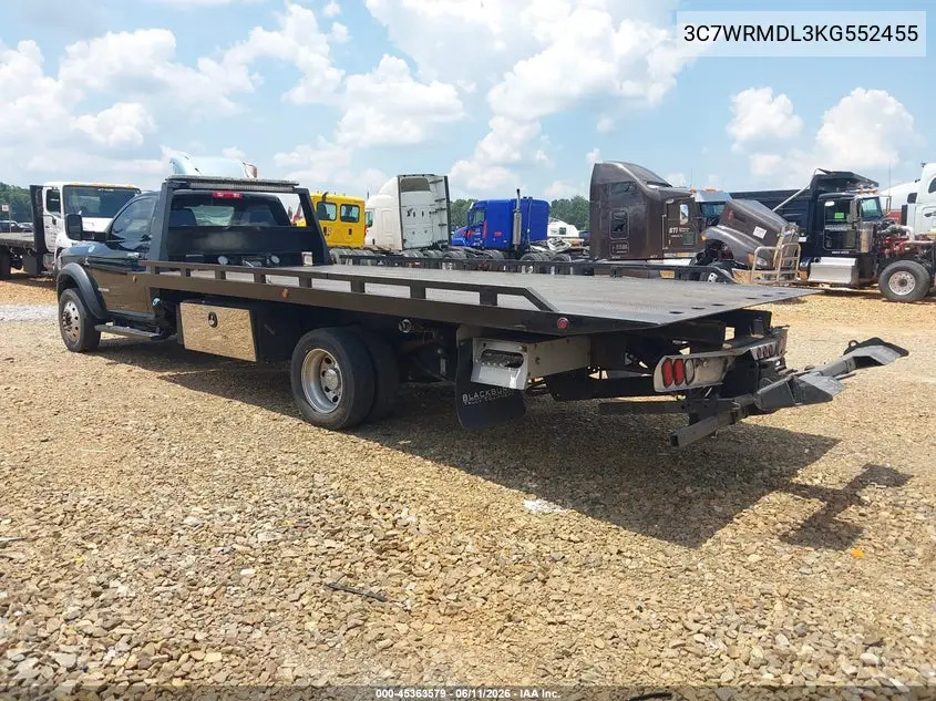 2019 Ram 5500 VIN: 3C7WRMDL3KG552458 Lot: 45363579