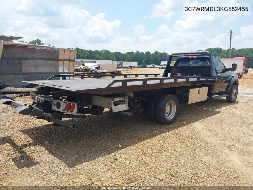 2019 Ram 5500 VIN: 3C7WRMDL3KG552458 Lot: 45363579