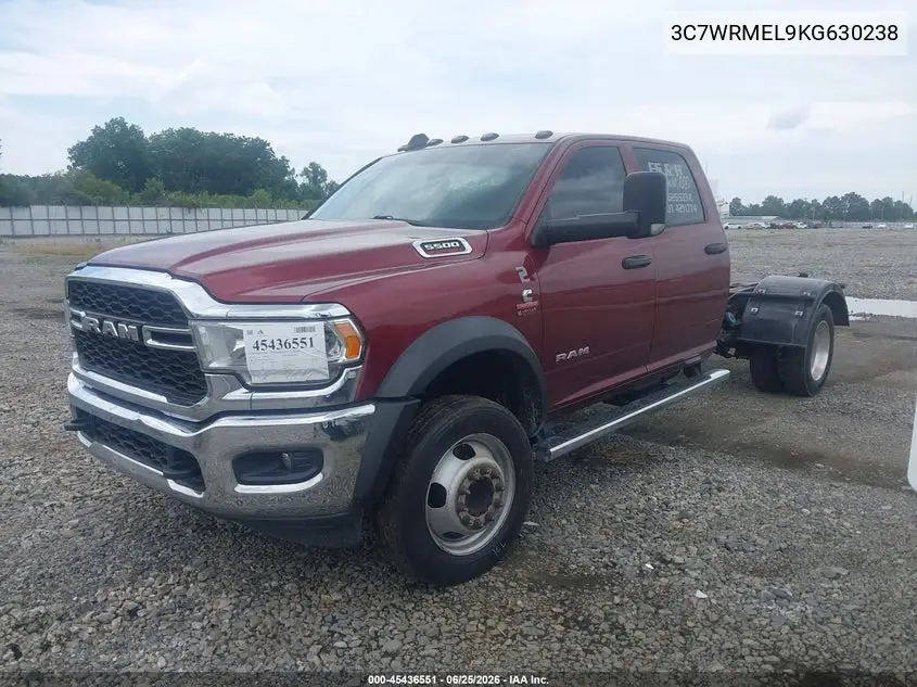 2019 Ram 5500 Chassis Tradesman/Slt/Laramie/Limited VIN: 3C7WRMEL9KG630238 Lot: 45436551