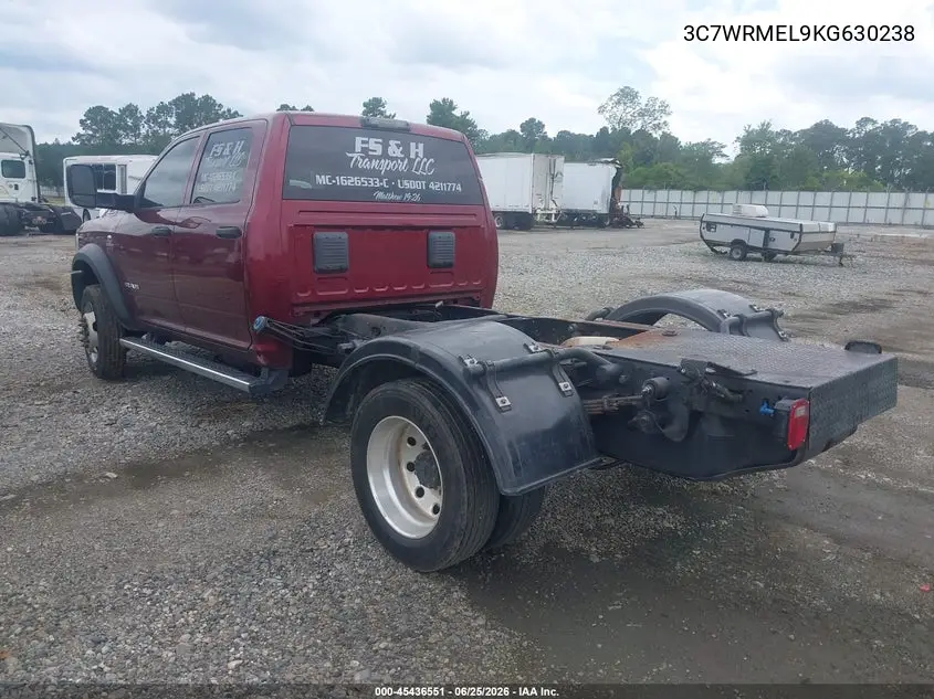 2019 Ram 5500 Chassis Tradesman/Slt/Laramie/Limited VIN: 3C7WRMEL9KG630238 Lot: 45436551