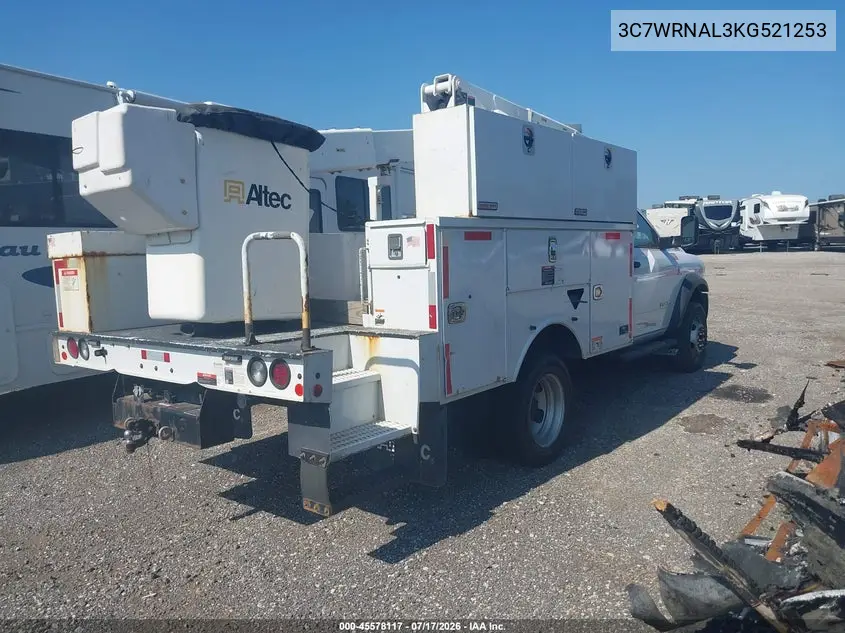 2019 Ram 5500 Chassis Tradesman/Slt VIN: 3C7WRNAL3KG521253 Lot: 45578117
