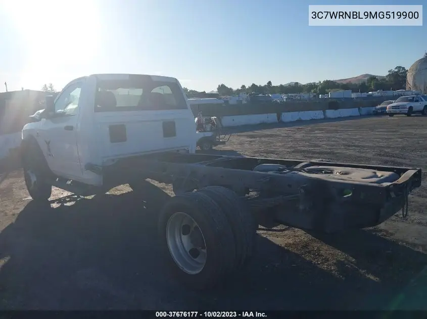 2021 Ram 5500 Chassis Tradesman/Slt VIN: 3C7WRNBL9MG519900 Lot: 37676177