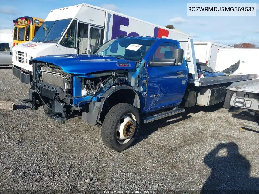 2021 Ram 5500 Chassis Tradesman/Slt VIN: 3C7WRMDJ5MG569537 Lot: 43719846