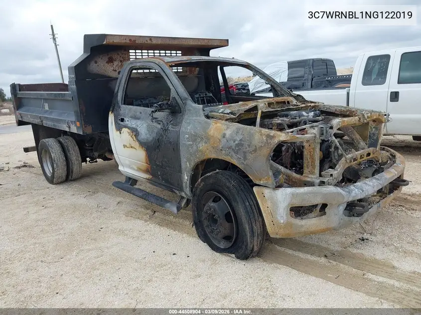 2022 Ram 5500 Chassis Tradesman/Slt VIN: 3C7WRNBL1NG122019 Lot: 44508904