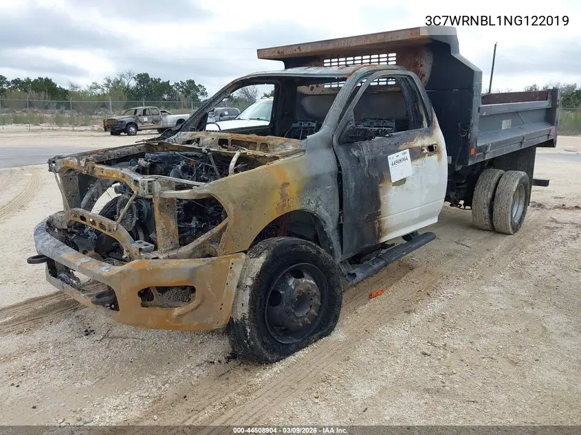 2022 Ram 5500 Chassis Tradesman/Slt VIN: 3C7WRNBL1NG122019 Lot: 44508904
